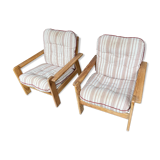Paire de fauteuils en bois PIN