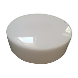 Ceiling lamp old round globe opaline white industrial Art Deco ø 27.5 cm