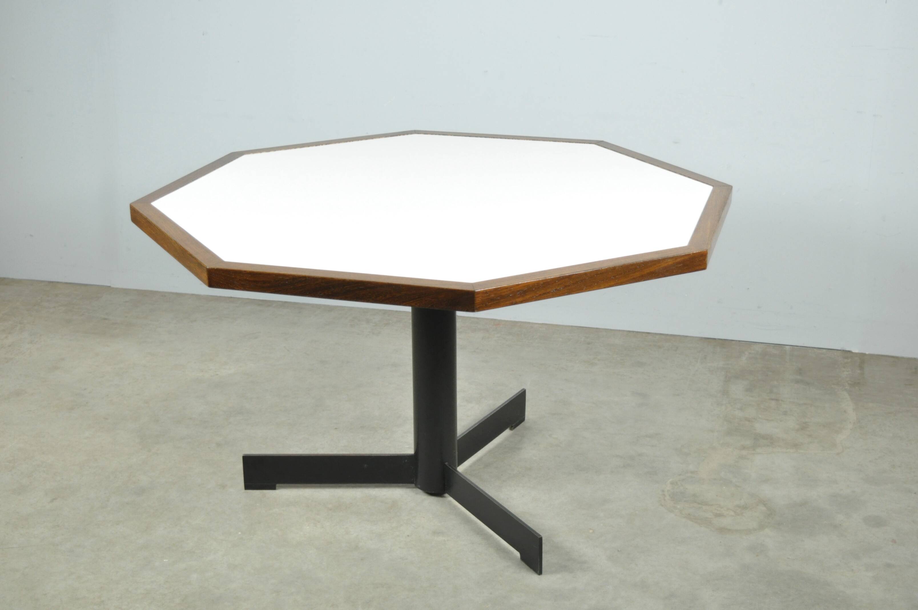 Modern vintage wengé dining table by OV Rotterdam, 1970s