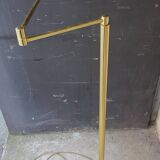 Lampadaire liseuse articulé en laiton vintage 60
