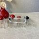 5 Guzzini 80s napkin clips, Ambrogio Rossari design