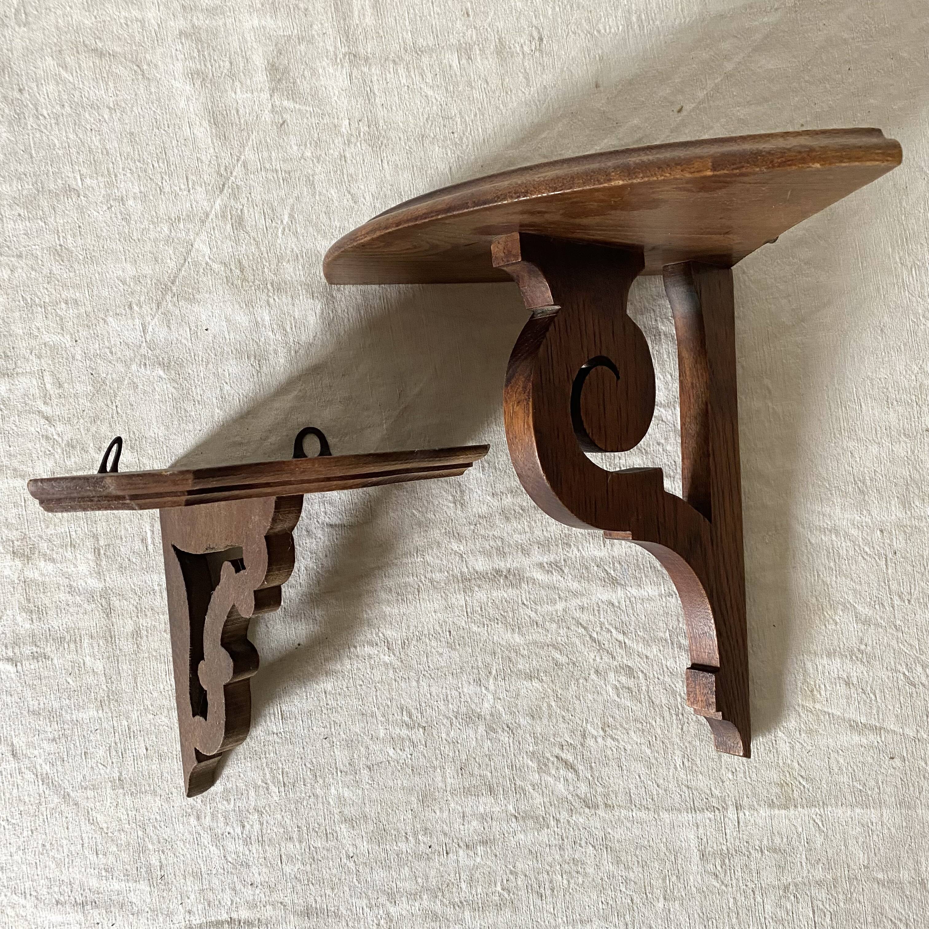 old corner wall shelves