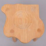 Solid Pine Stool by Era Herbstb 1980s Germany