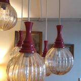 Lampe suspension année 70 scandinave