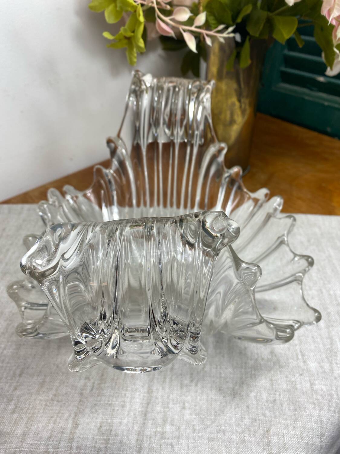 Large crystal fruit bowl, 1950s/1960s