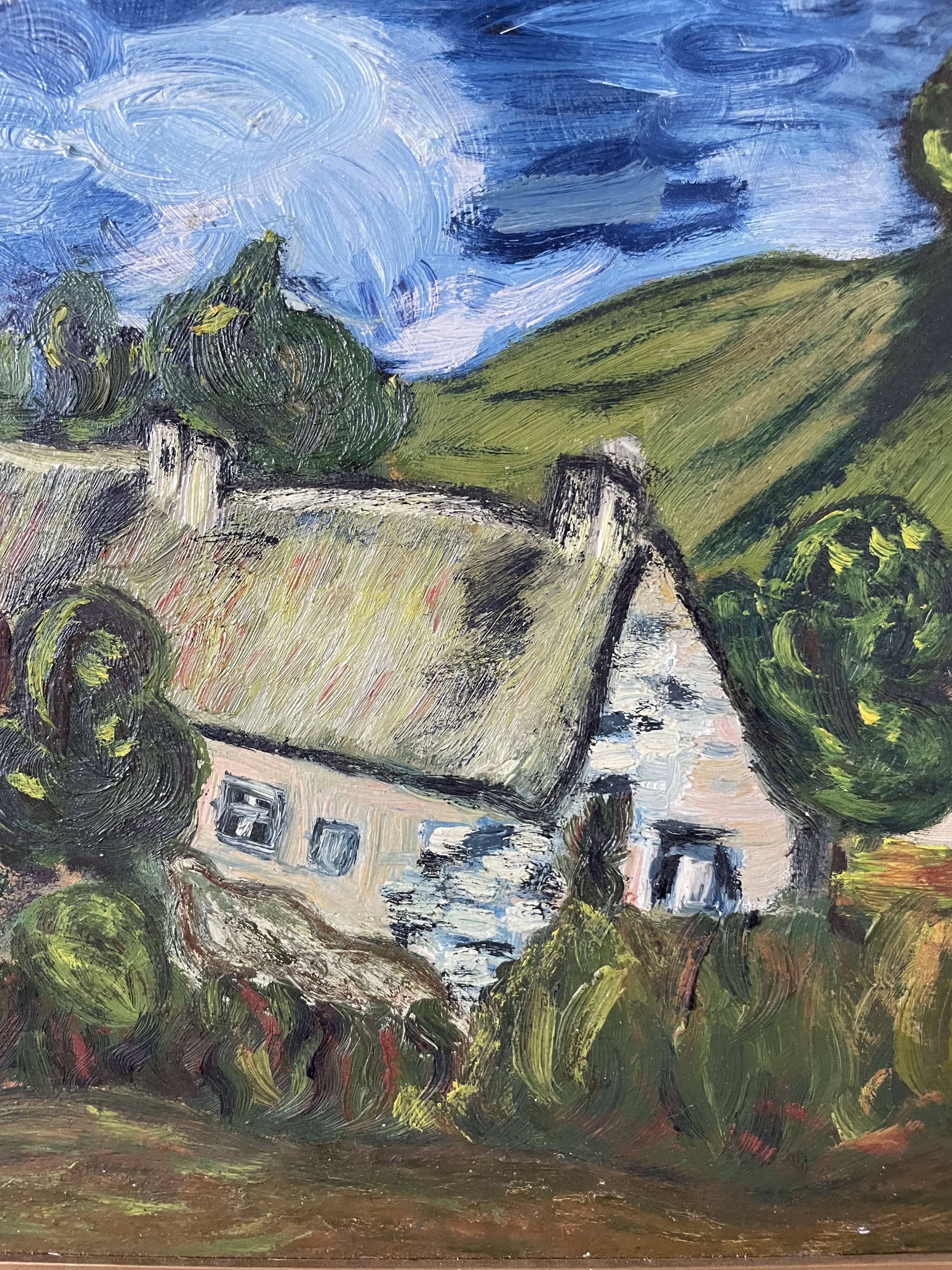 Oil painting Chaumes de Cordeville