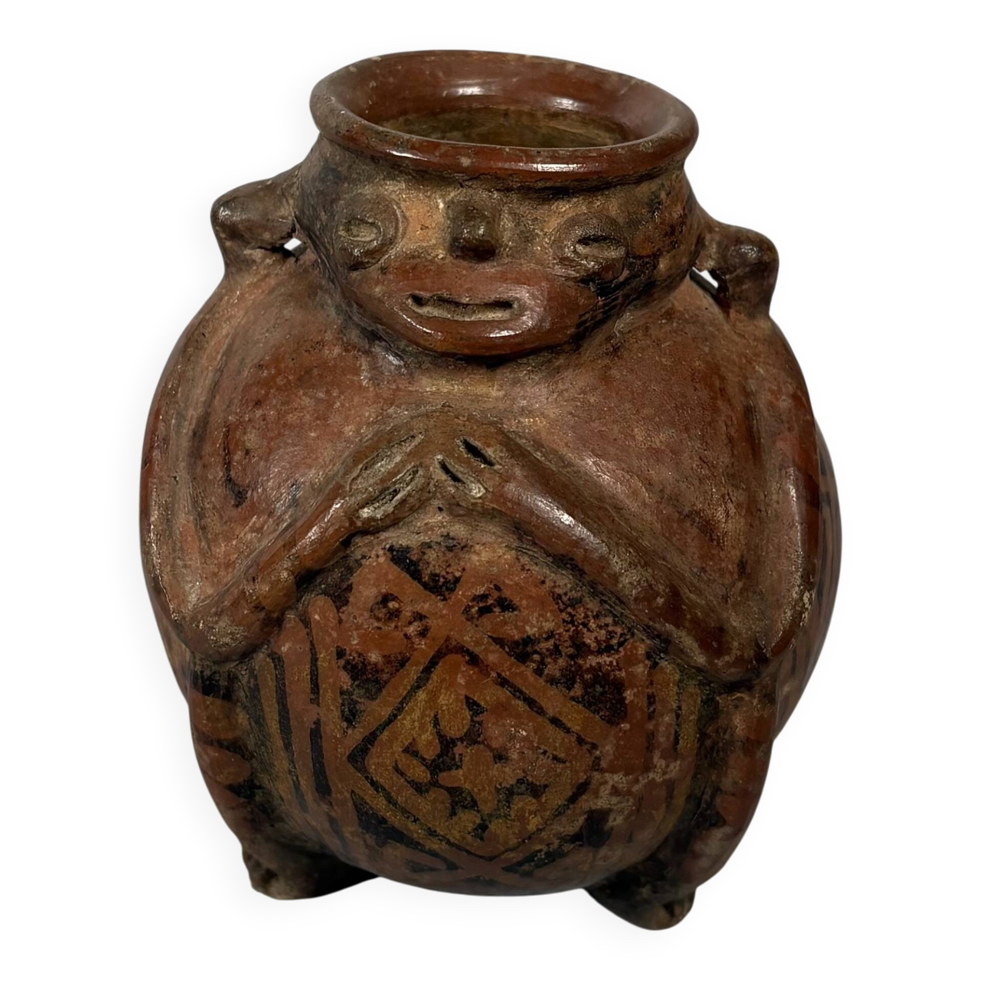 Shamanic pendant vase, Quimbaya culture, Colombia circa 500-1500 AD.