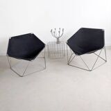 Set of 2 'Penta' Chairs by Jean-Paul Barry & Kim Moltzer for Bofinger 1960's