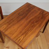Paire de tables basses scandinaves vintage en palissandre 1960
