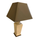 Cracked white ceramic lamp