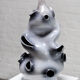 French ceramic glazed sculptural table lamp, 1970s