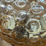 Antique wall light or ceiling fixture porthole Helena Tynell in gilded glass