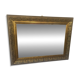 Framed mirror with a gilded wooden frame — 82 x 61 cm