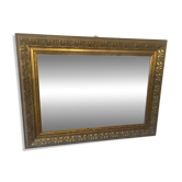 Miroir mouluré cadre bois doré — 82 x 61 cm
