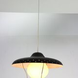 Opal glas pendant Bent Karlby for Lyfa 1950s Denmark