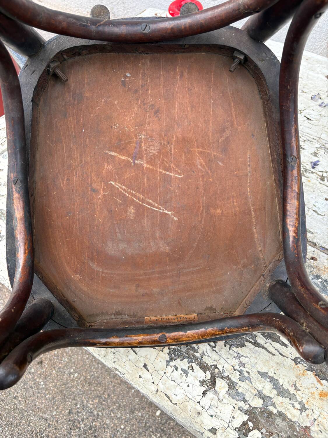 Fischel crocodile bistro chair