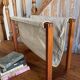 Scandinavian magazine rack in solid teak – Denmark, 1960s