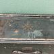 Old wooden travel trunk