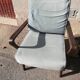 Pair of armchairs year 50 blue fabric