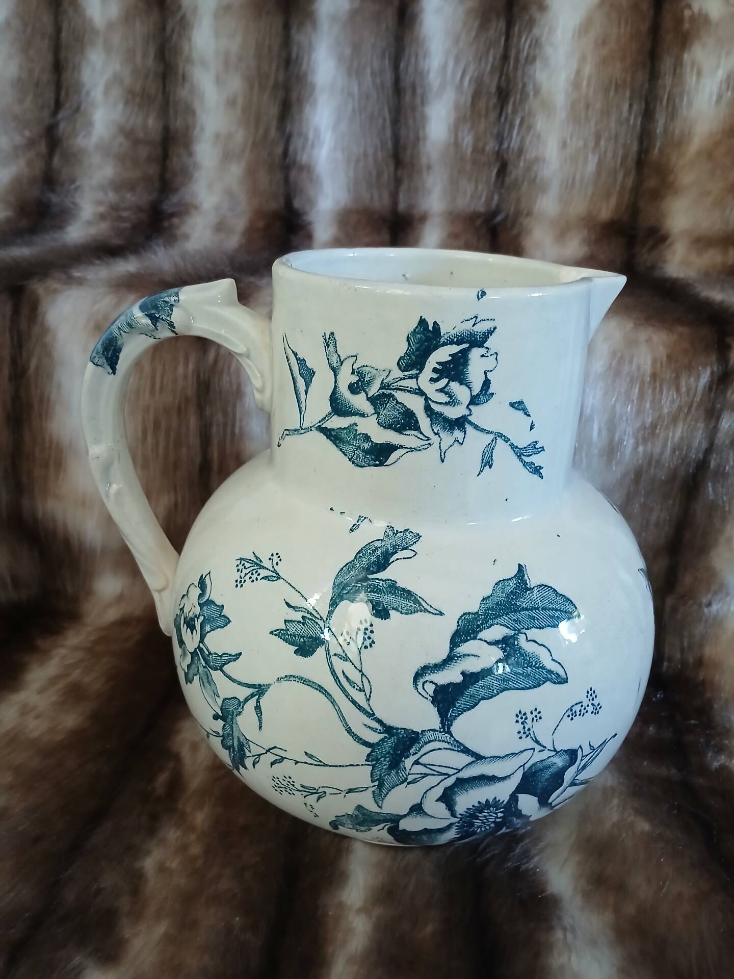 Antique pitcher in ironstone