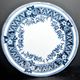Kuznetsov antique plate made of Russian faience 1890 Imperial Prussia factory