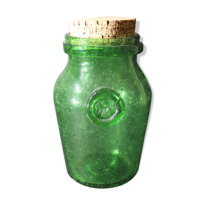 Moutardier en verre bullé