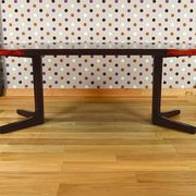 Scandinavian round table by John Mortensen vintage 1960 rio rosewood