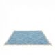Blue Zanafi rug with white diamonds 200x300 cm