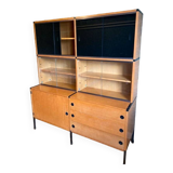 Vintage Scandinavian teak bookcase, vintage teak wardrobe