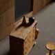 Ancienne commode danoise en pin, début du 20e siècle