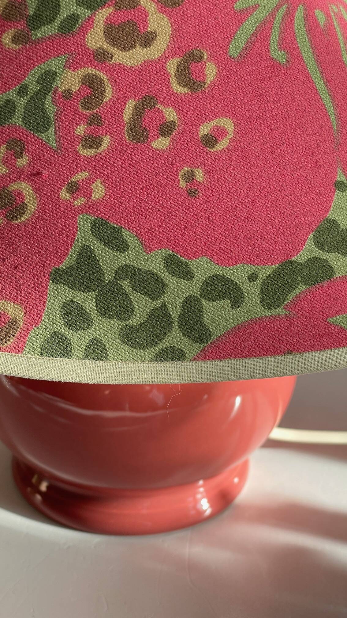 VINTAGE Leopard Ceramic LAMP