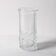 Small Vase / Vintage Clear Leaf Pattern Textured Glass Flower Vase Fidenza