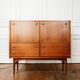 Scandinavian teak cabinet bar with integrated secretary, 1960s.