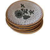 Set of 5 MBFA Pornic 70's dessert plates