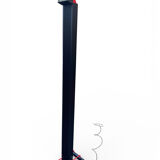 Stilnovo Zagan floor lamp, Italian design from the 80s, dimmer.