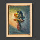 Expressionistic still life with flowers, oil on canvas, 20 x 26cm