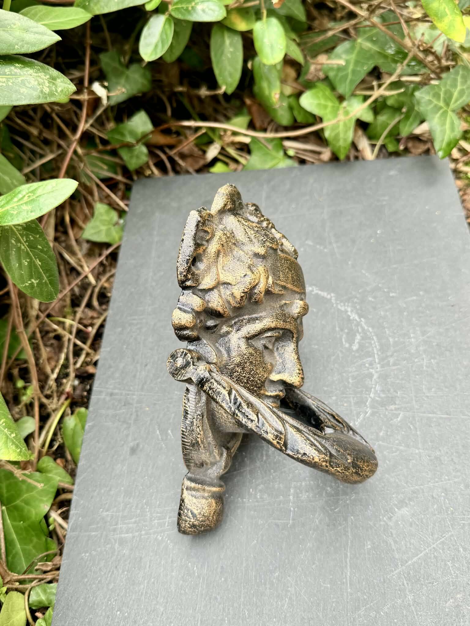 Large metal door knocker Greek goddess