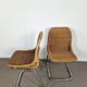 Pair of Rohé Noordwolde chairs | Rattan and chrome