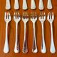 Christofle America, 12 oyster and shellfish forks, new condition