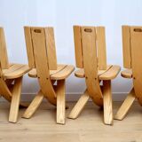 4 Redureau Création chairs - 🇫🇷 1990s.