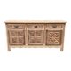 Brutalist art deco diamond point sideboard 198cm