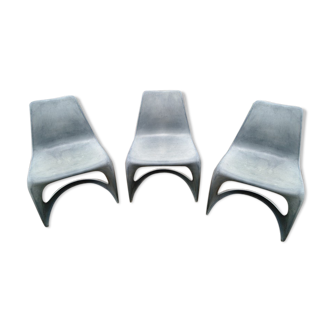 3 chairs "Modo 290" 1966 Steen Østergaard for Cado