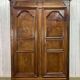 18th century walnut castle wardrobe - fully removable