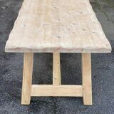 Georges Robert farmhouse table 1960 renovated in raw solid pine 200cm