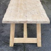 Table de ferme Georges Robert 1960 rénovée en pin massif brut 200cm