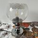 Mushroom lamp chrome murano snaidero italy spage-age 1970