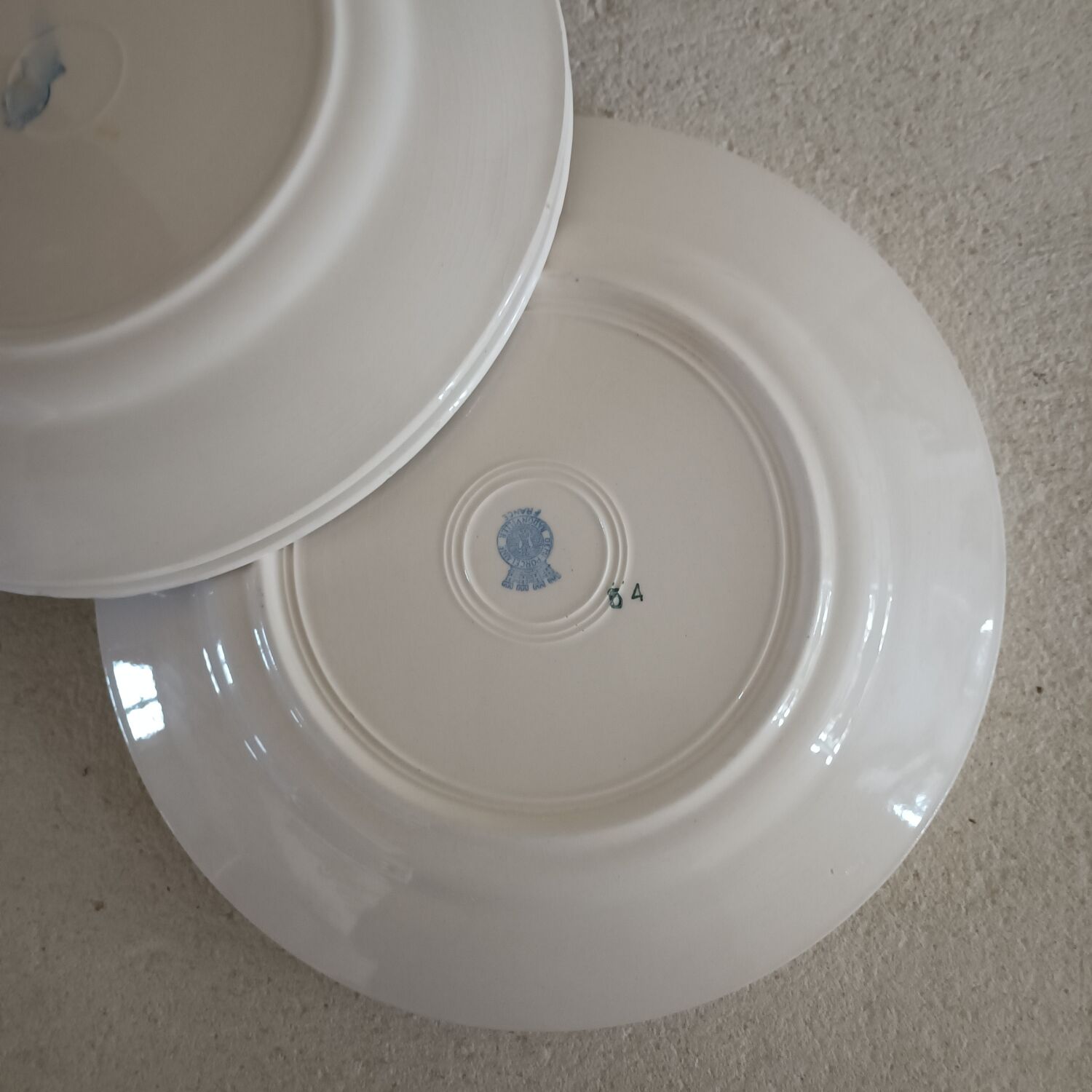 Lot de 6 assiettes terre de fer Badonviller