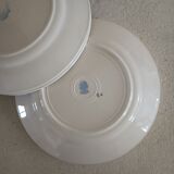 Set of 6 plates iron earth Badonviller
