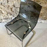 Tobias chair in metal and plastic by carl ojerstam for ikea 1990
