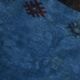 Blue Black Antique Turkish Runner Rug, 79x342Cm
